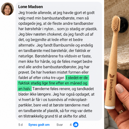 Bambusmile Naturlig Tandbørste (4-pak)