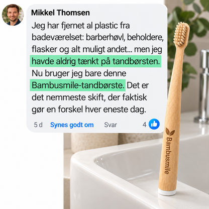Bambusmile Naturlig Tandbørste (4-pak)