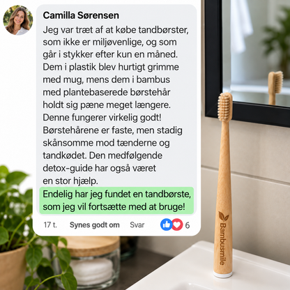 Bambusmile Naturlig Tandbørste (4-pak)
