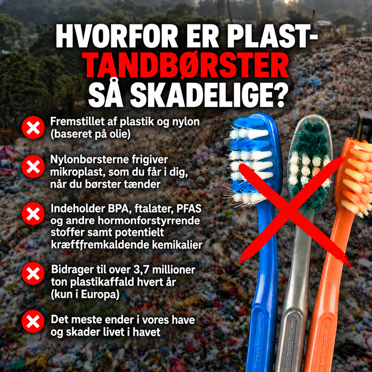 Bambusmile Naturlig Tandbørste (4-pak)